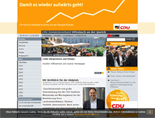 Tablet Screenshot of cdu-offenbach-queich.de